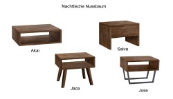 Nachttische-Nussbaum